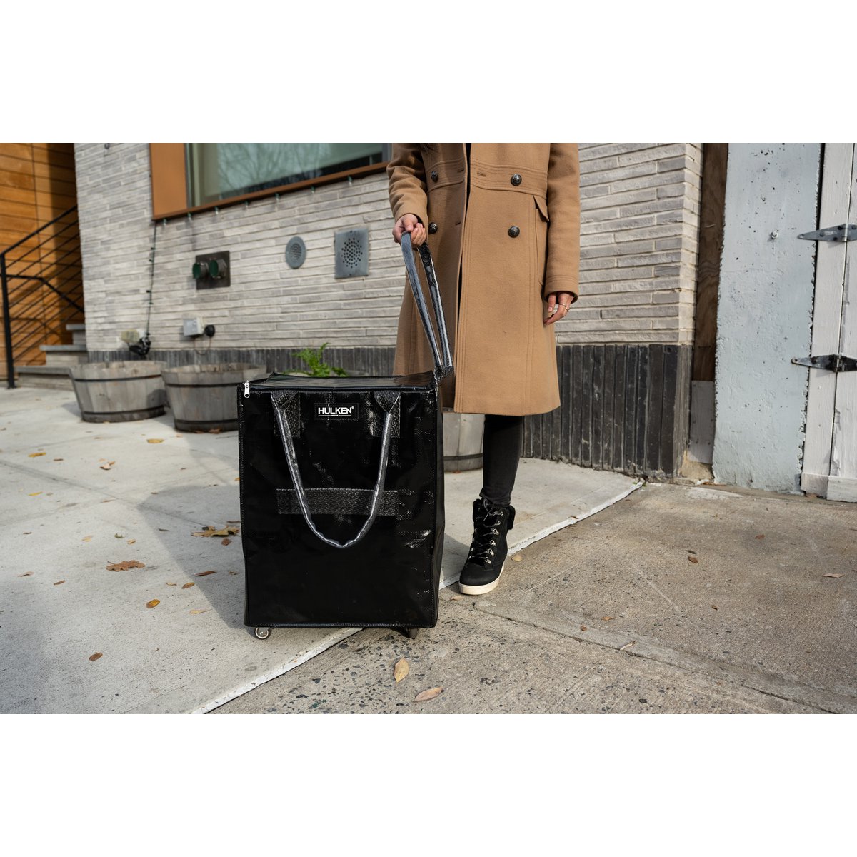 Hulkenbag Large Black met ingebouwde Cover