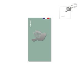 Metalen vogelmagneet