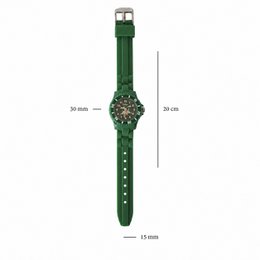 Colori Kidz 5-CLK113 Kinderhorloge met Olifant - Siliconen Band - Ø 30 mm - Grijs