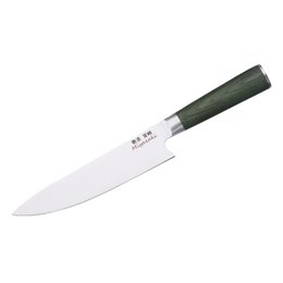 Miyazaki Kodawari Kochmesser 8 pollici, Griff Pakkaholz verde