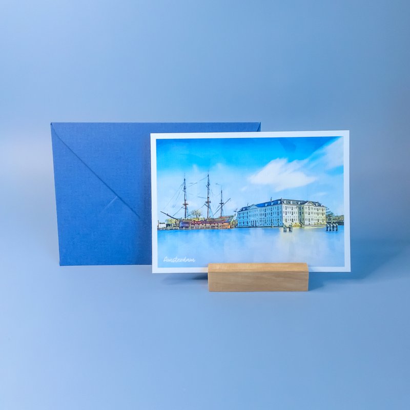 Amsterdam Maritime Museum, Netherlands - A6 Ansichtkaart met Envelop