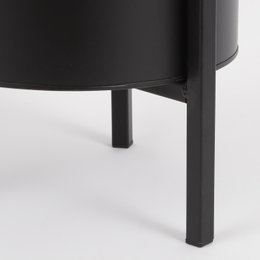 Jessy urtepotte på stativ - Sæt med 3 - H35 x Ø27 cm - Metal - Sort