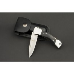 ED MAHONY Buffalo Folder I, scyzoryk, rękojeść z rogu bawolego, 440C