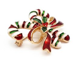 Brooch - Candy cane