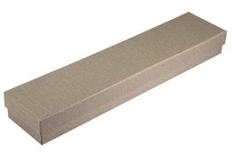 Uhrenbox, Pappe, taupe, VE 6, 30 cm x 6,5 cm x 3,5 cm