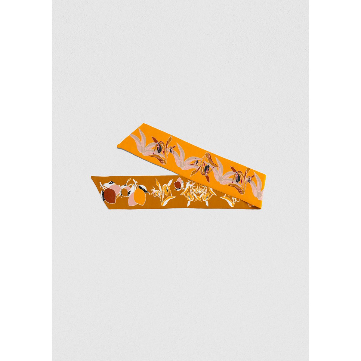 Foulard ruban Virginie Riou « Le petit citronnier »