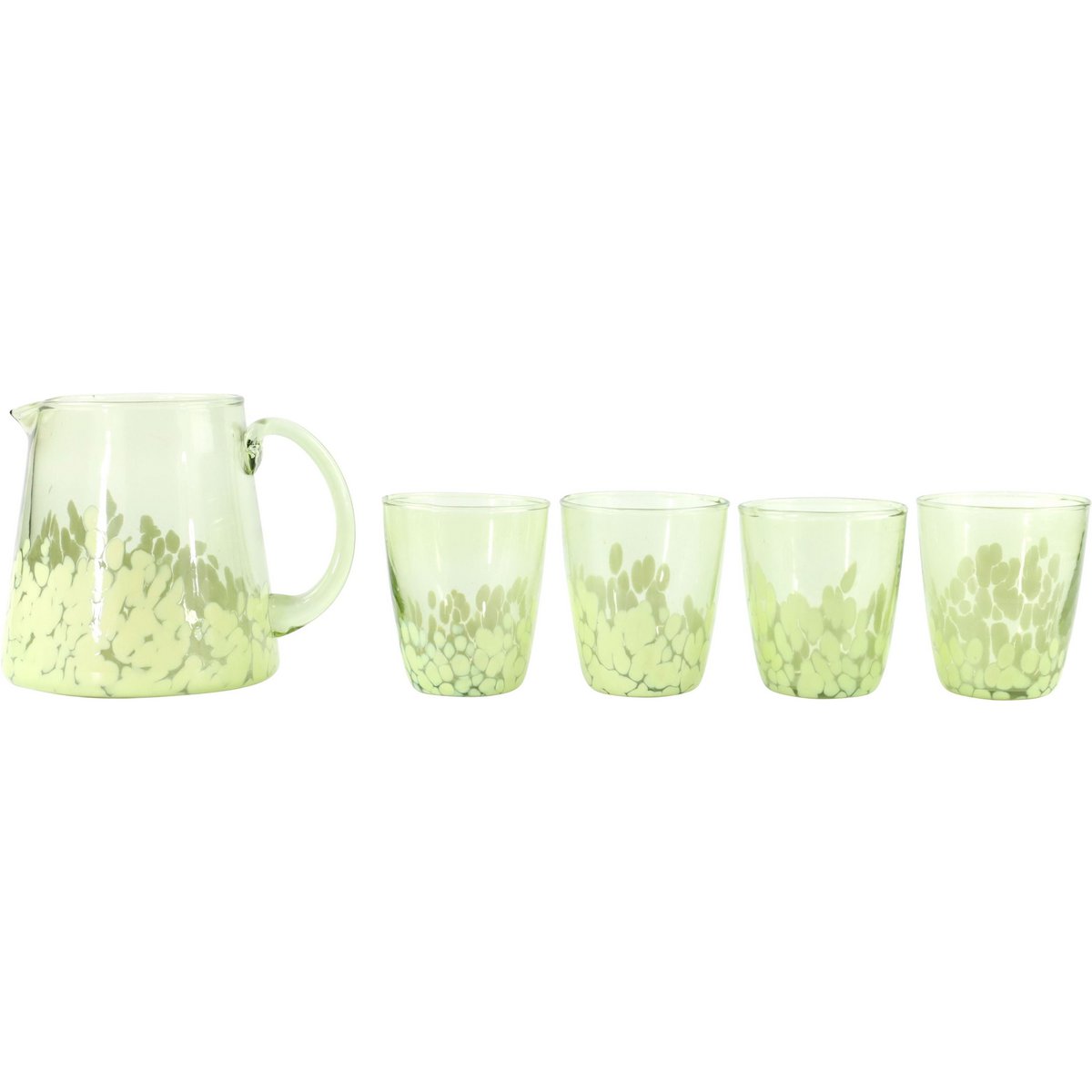 JUG WITH GLASSES SPLASH 5 PIECE SET (HOFF6995)