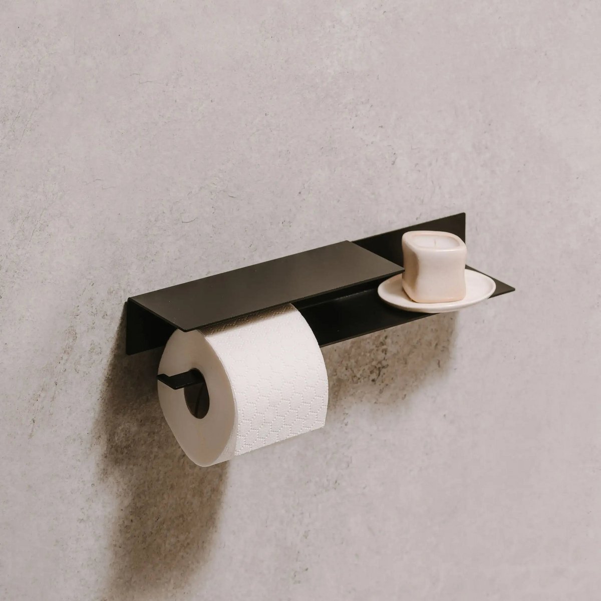 Portarrollos Bari – accesorios baño moderno con estante