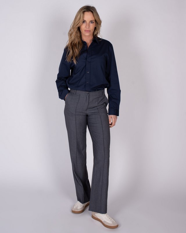 Pantalone Dames Viscosa Lana Grigio Meet - Faro