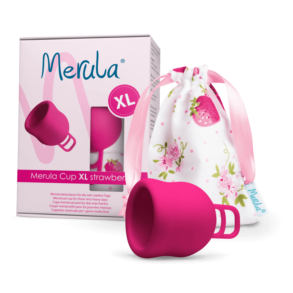 Merula Cup XL fraise Menstruationstasse