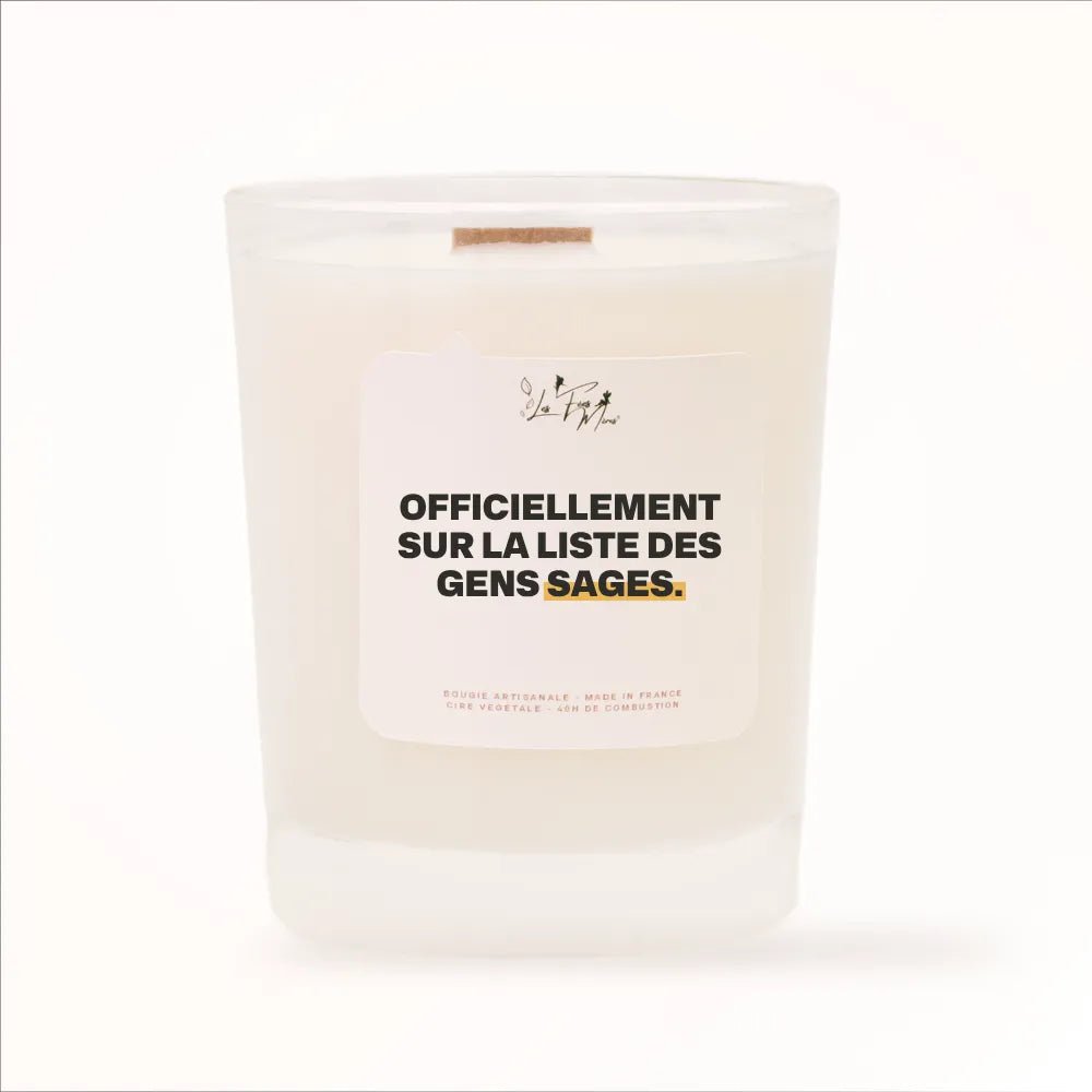 Scented candle: Officially on the list of wise people