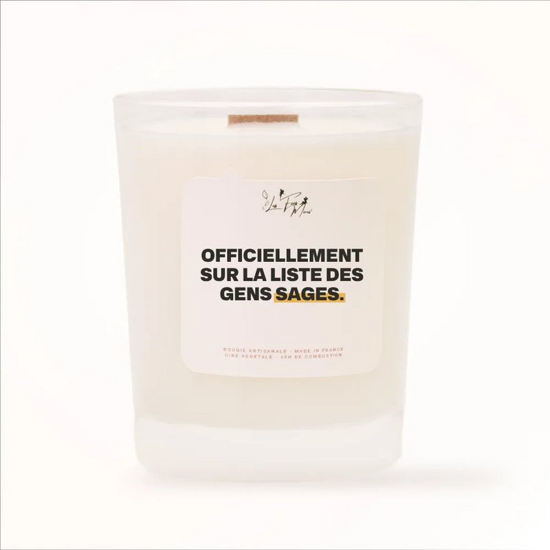 Scented candle: Officially on the list of wise people