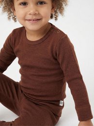 Wollen baby- kindertrui - Merinowol - Cinnamon