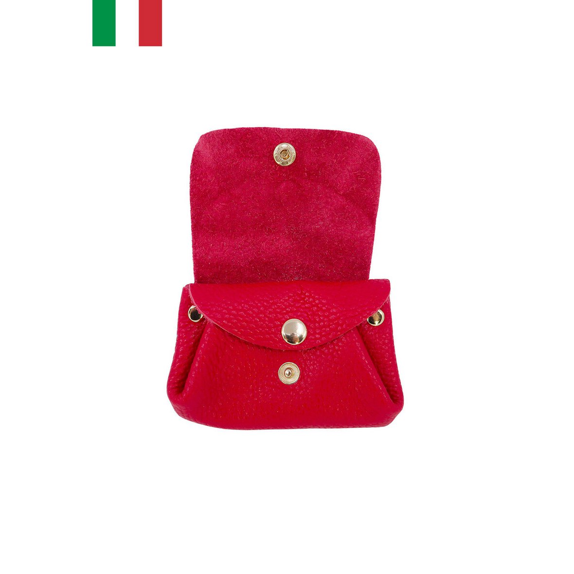 Porte-monnaie en cuir de vachette Fabriqué en Italie ITP118