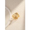 Verstellbares skulpturales Edelstahlring -Design