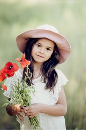AVA summer hat for girls - pink