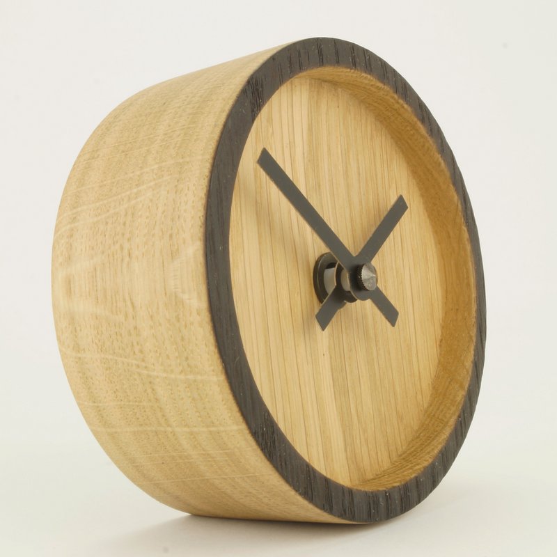 Table Clock Cylinder Carbo