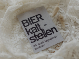 Stamped Postcard "Bier kaltstellen"