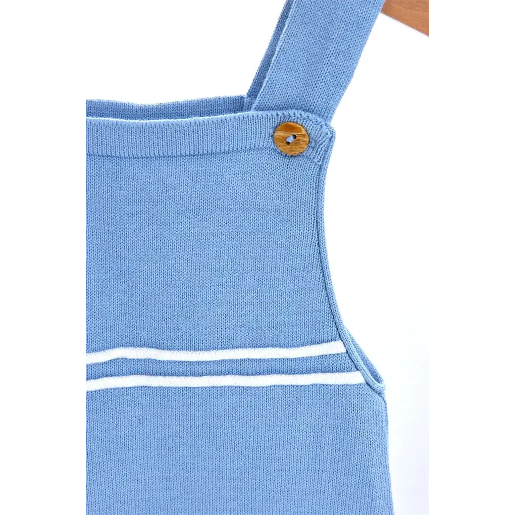 Baby strik bukser med beanie, striber