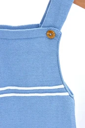 Baby strik bukser med beanie, striber