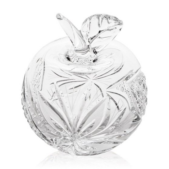 Apfel aus Kristallglas