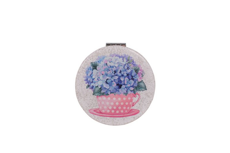 Pocket mirror Cup of Flowers 8 cm Isabelle Rose