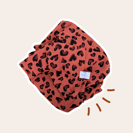 Maxi diaper in animal cotton gauze