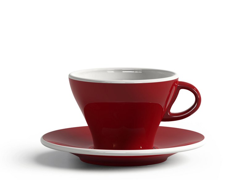 CUP AND SAUCERS 240 CC RED