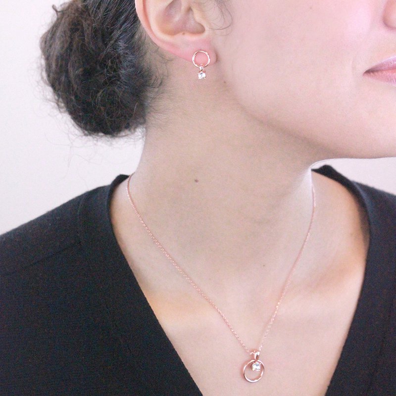 Octavia-sets - Roségoud en kristal