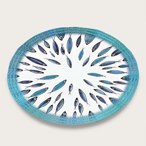 Arca FISH Melamine Ovaal Vlak Bord 40x30cm