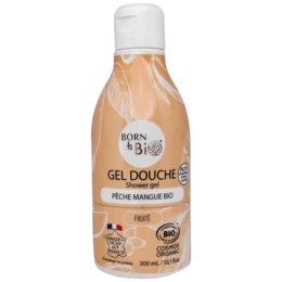 Organic Peach Mango Shower Gel Cosmos Organic - Born to Bio 300mL