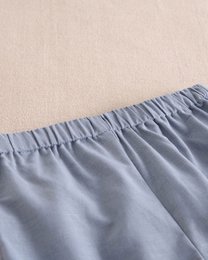 Set Baby Boy Hellblau Vichy kariertes Hemd und Shorts M19-21501394