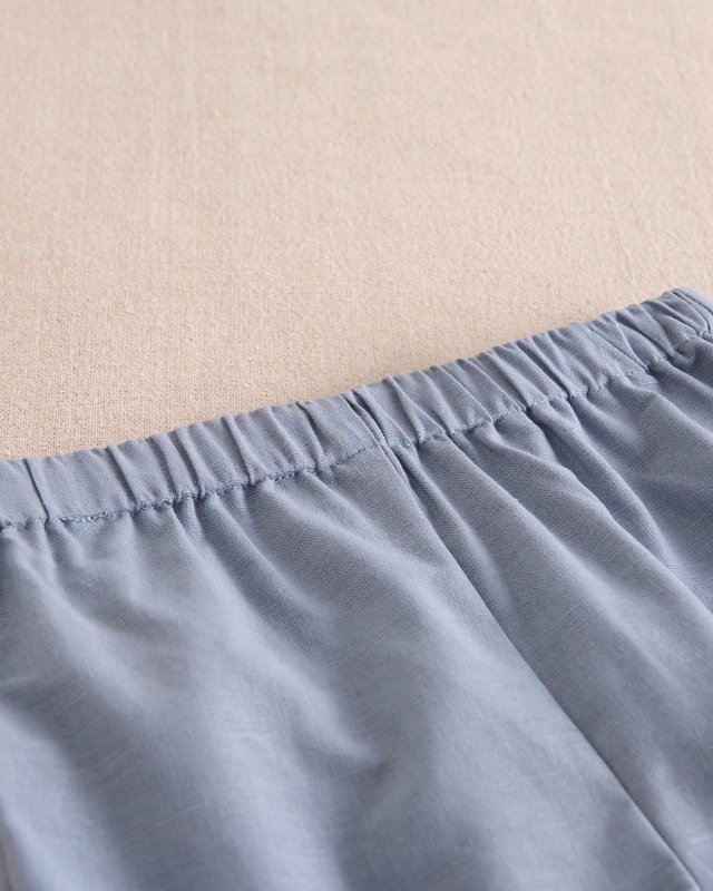 Set Baby Boy Hellblau Vichy kariertes Hemd und Shorts M19-21501394