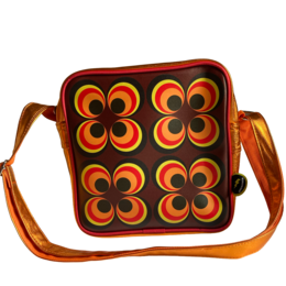 Sac bandoulière cercles rétro