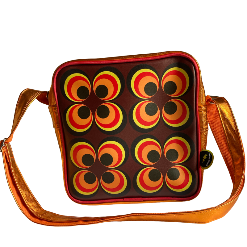Sac bandoulière cercles rétro