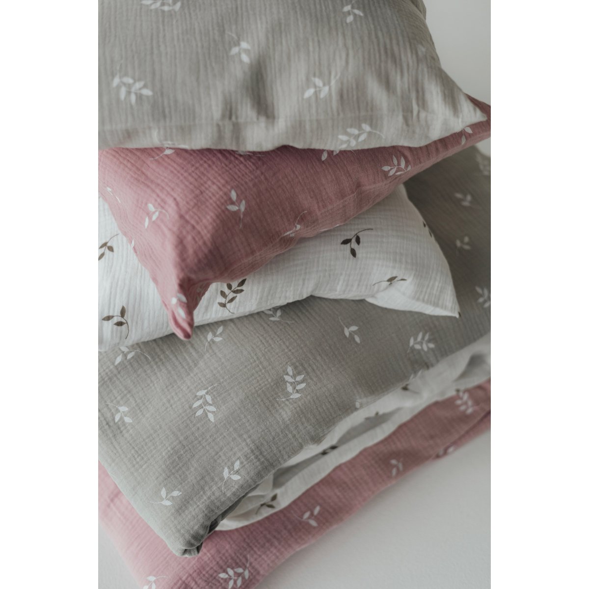Tisu Baby Druvet Cover & Pillow Fase de almohadas, Hojas de rubor