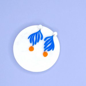 Matisse Floral Leaf acryl oorbellen