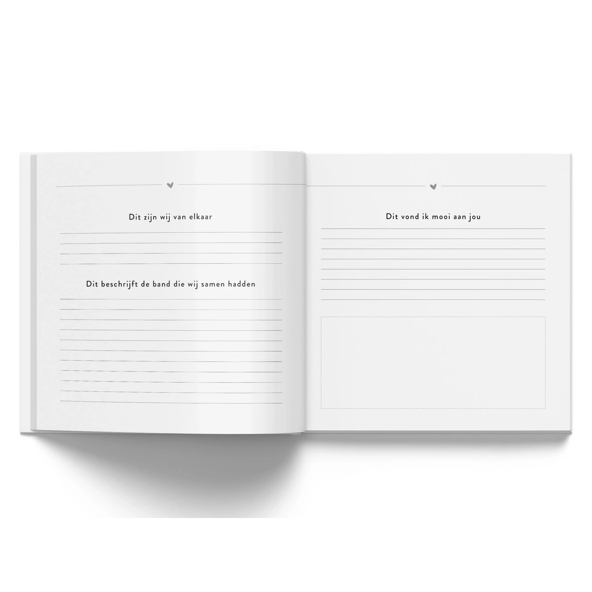 Phyllbooks tęsknię za tobą SO Memory Book - Mourning Book - Taupe