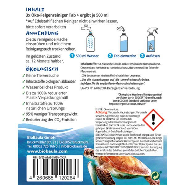 BIOBAULA Autofelgen-Reiniger Tabs