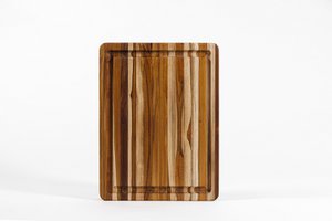 Teakholz-Schneidebrett TRADITIONAL S, recheckig, 41 x 31 x 3,8 cm