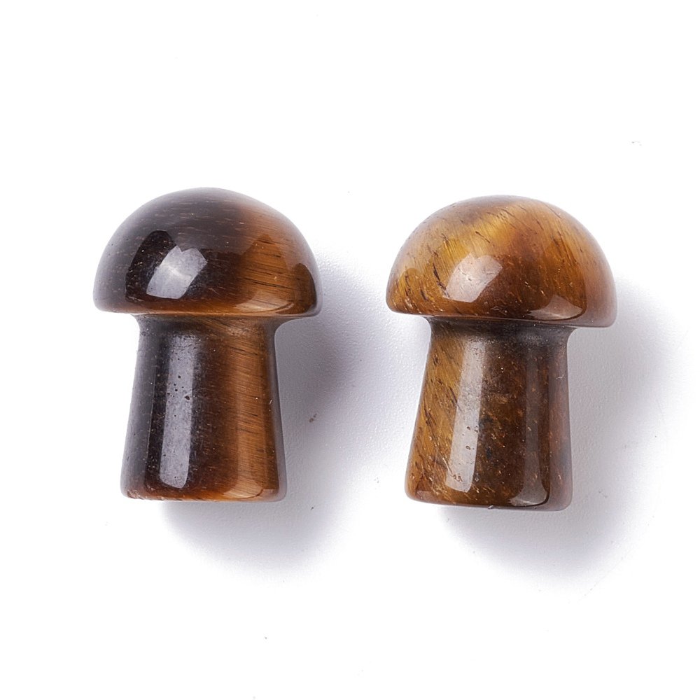 Sattva-Felsen | Tigerauge Ruhe | Gua Sha Spa Pilz 20mm