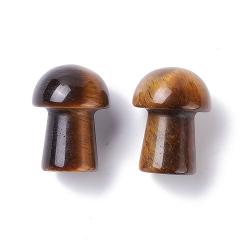 Sattva Rocks | Tigereye Tranquility | Gua Sha Spa Mushroom 20mm   