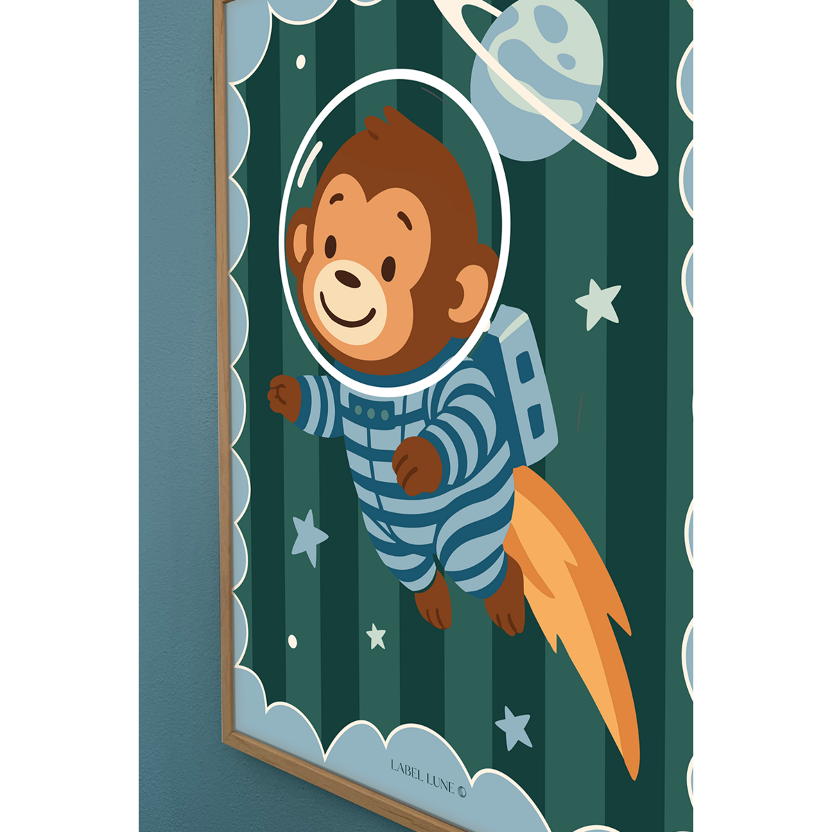 Póster habitación infantil - Mono Onno