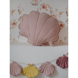 Oreiller en coquille de lin « Rose poudré »