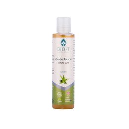 A 150ml bottle of LOOP Jelly BIO hair gel. The gel is made with natural ingredients and is suitable for all hair types.