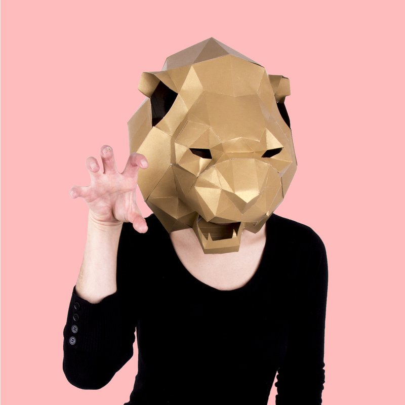 ENSEMBLE MASQUE LION PANDA RACCOON HF