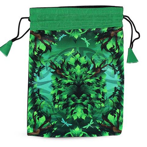Groene Man Bedrukte Tas 15x20 cm