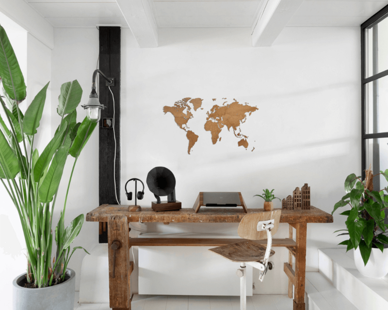 Mappa del mondo in legno - Fai da te - HDF