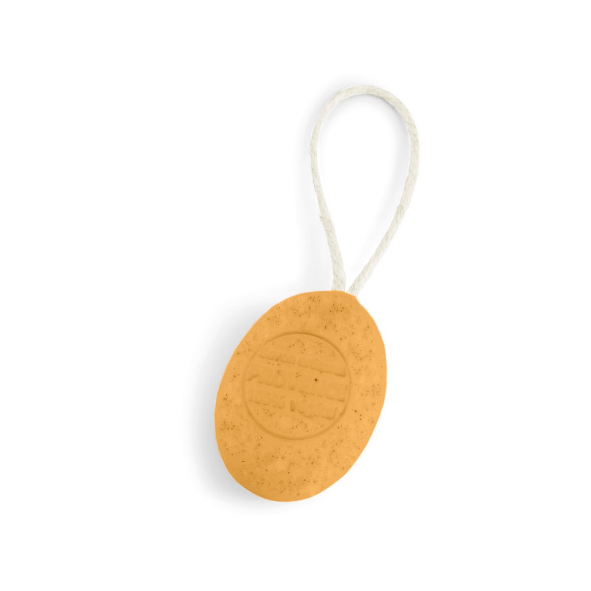 Ovale Seife am Seil Karotte-Orange 200g