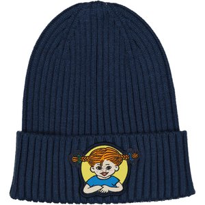 Gebreide Muts Pippi Langkous Marineblauw